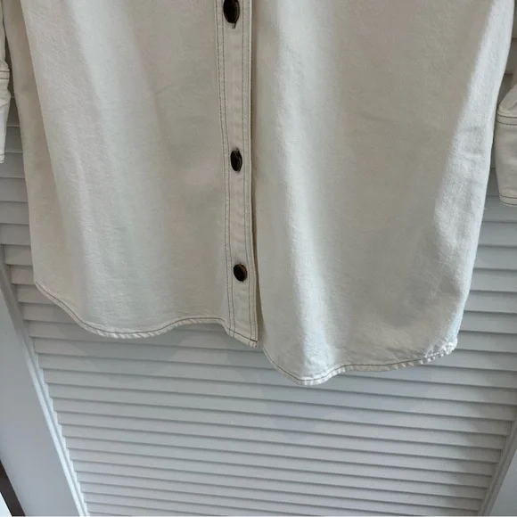 NWT Madewell Denim Oversized Mini Shirtdress - Picture 3 of 11